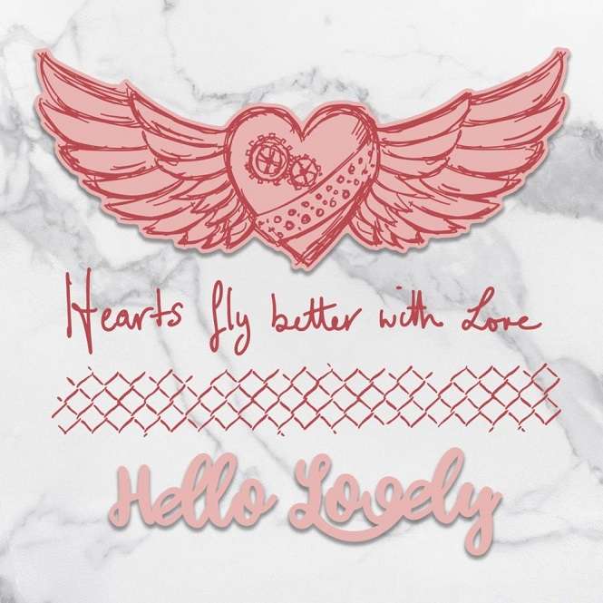 Couture Creations - Hearts Fly