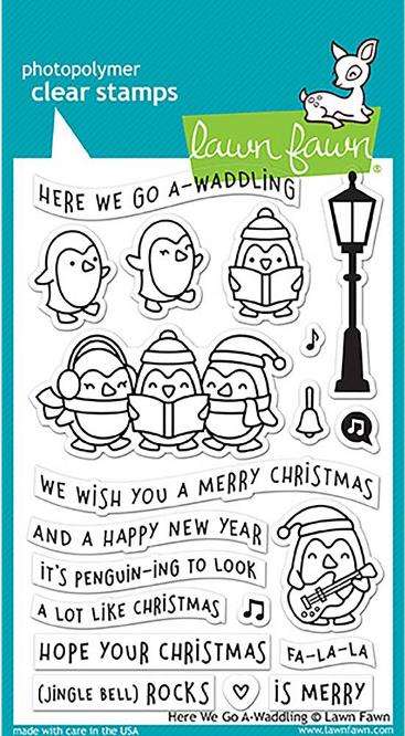 Lawn Fawn - Here We Go A-Waddling stamps