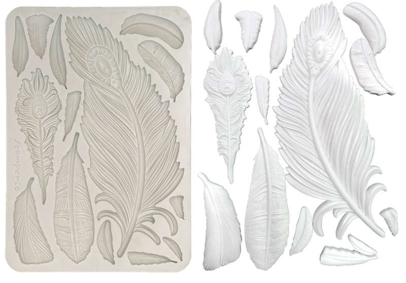 Stamperia Silicon mould A5 - Masquerade feathers