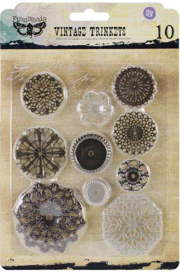 Metal Vintage Trinkets - Flowers