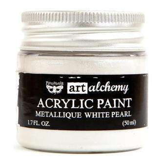 Acrylic Paint - Metallique White Pearl