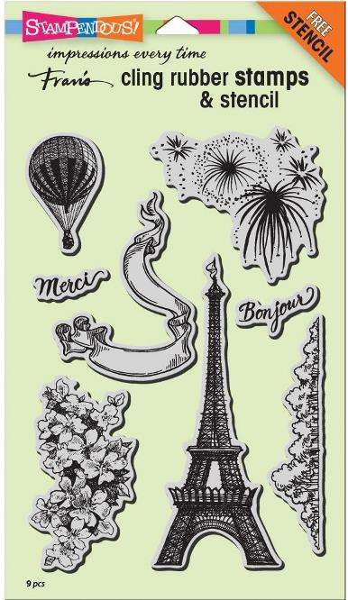 Stampendous - Paris Bonjour
