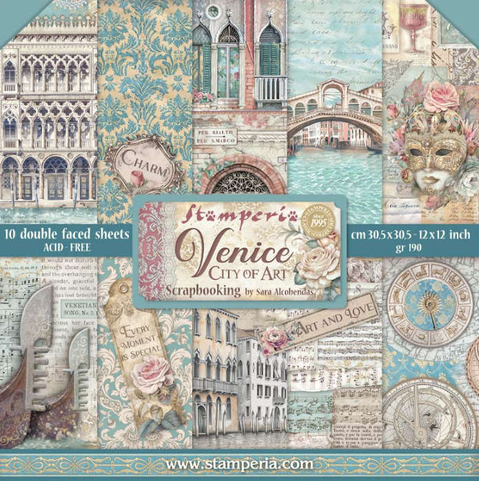 Stamperia - Venice City of Art pad (12x12")