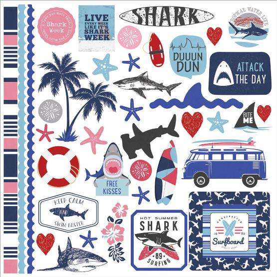 PP - Shark Attack Stickers