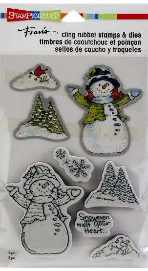 Stampendous - Snowman Cardinals