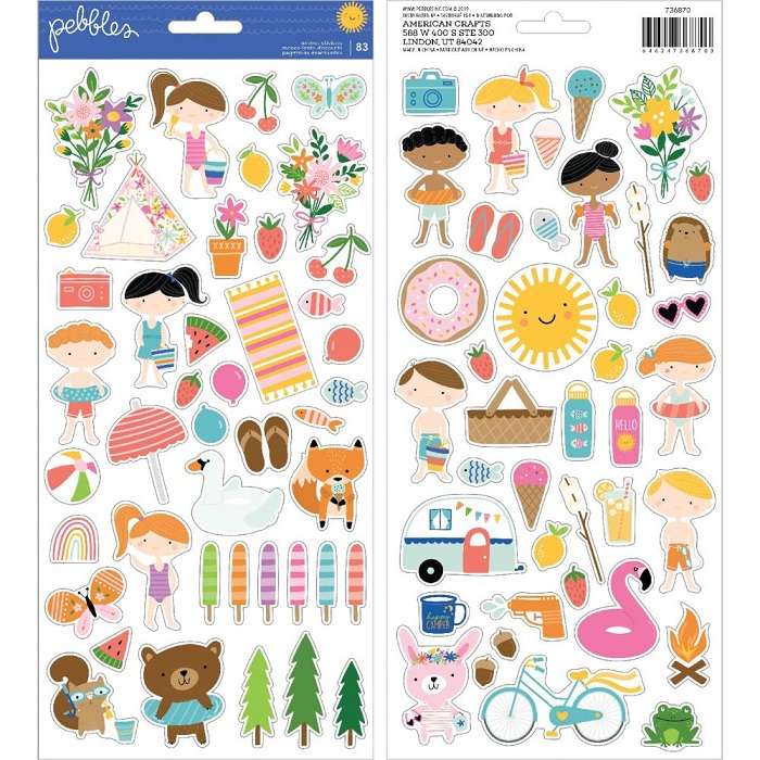 AC - Sun & Fun Cardstock Stickers