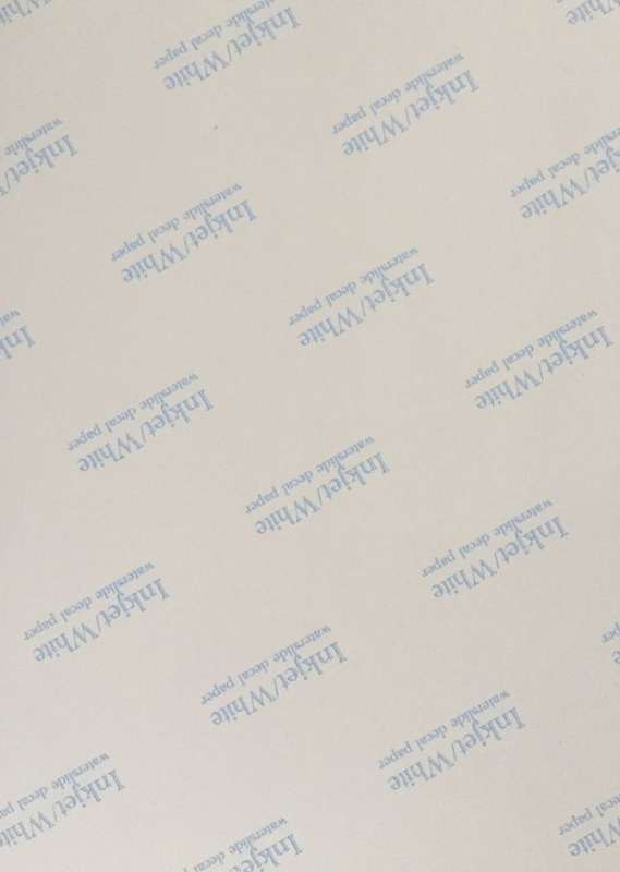 Waterslide Decal paper (for inkjet) - White