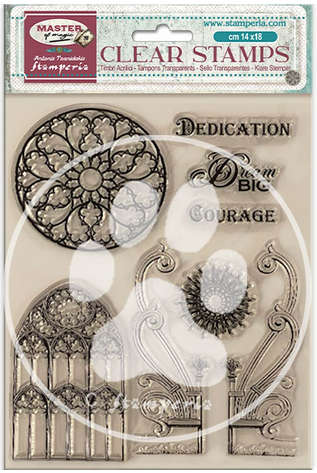 Stamperia - Acrylic stamp cm 14x18 - Master of Magic gothic elements
