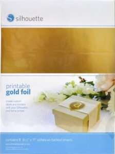 Gold Foil - Printable (inkjet) adhesive