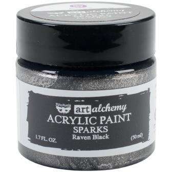 Finnabair Sparks Paint - Raven Black