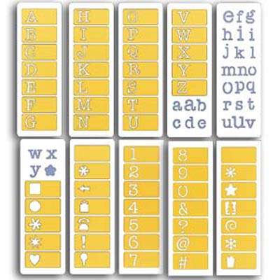 Cuttlebug Alphabet: Typewriter