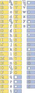 Cuttlebug Alphabet: Typewriter