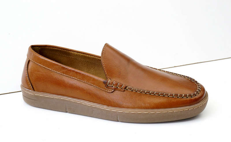 Newport Buffalo Terracota Handcrafted Genuine Leather Slip on