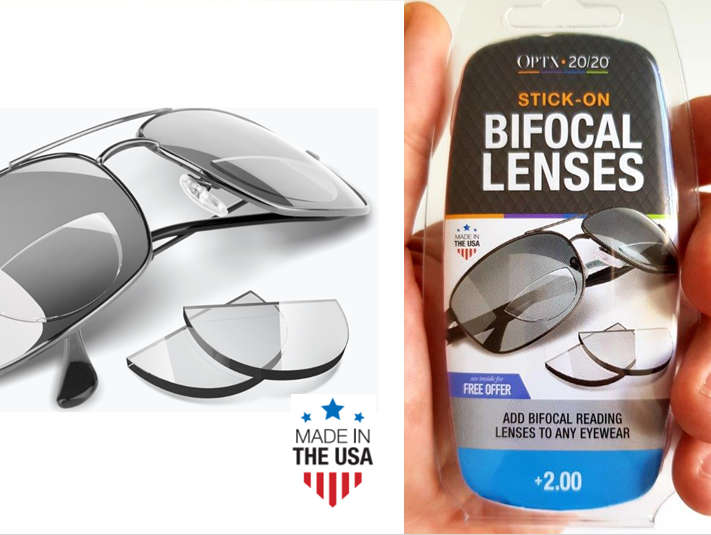 Hydrotac Stick-On Bifocal Reading Lenses