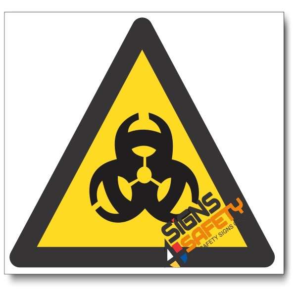 Biological Hazard Sign - 190mm * 190mm 0.9mm ABS Plastic