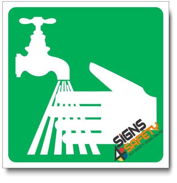 (IN5) Hand Wash Sign - 290mm * 290mm 0.9mm ABS Plastic