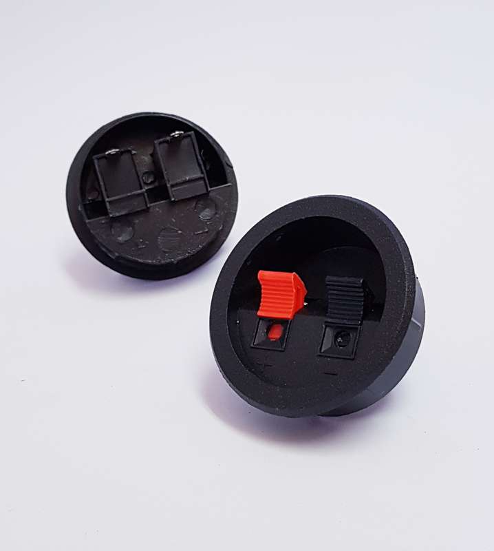 SPEAKER TERMINAL Red/ Black clips (PUSH TYPE) Diameter 55mm