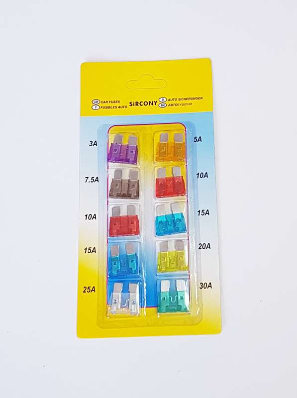 BLADE fuse - 10 pcs assorted