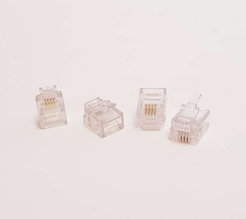 Telephone MALE plug RJ11 (6P4C) 10pcs set