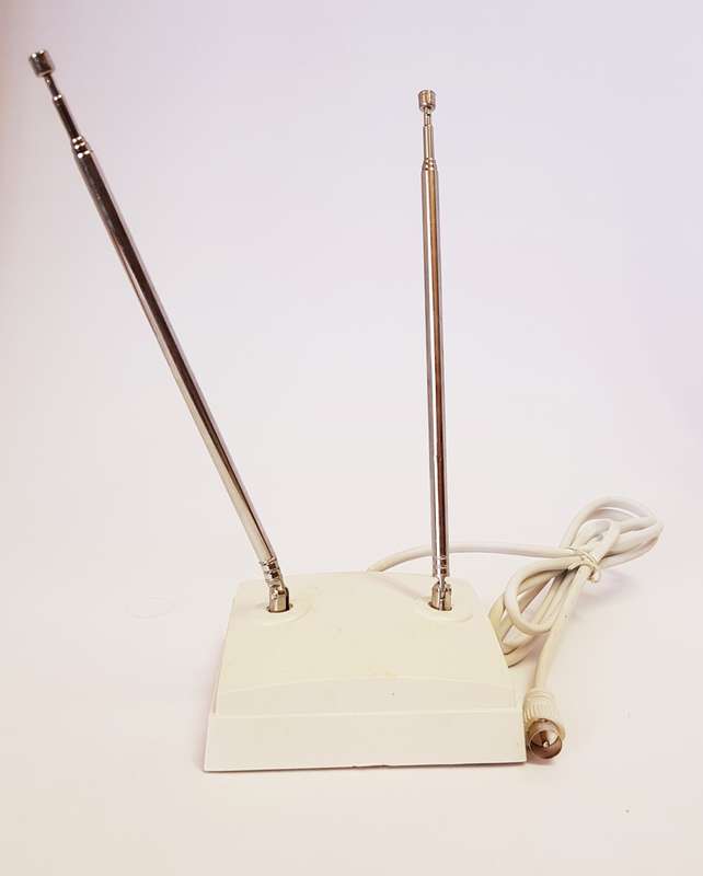 TELESCOPIC ANTENNA (WHITE BASE)