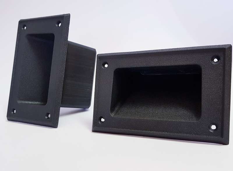 4" SPEAKER BOX HANDLE BLACK (100MM) PLASTIC EACH