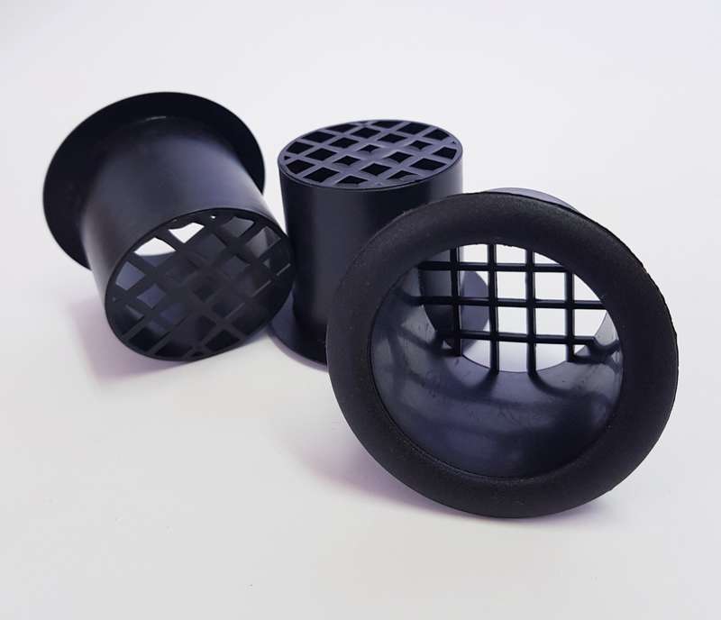 6" SPEAKER BOX PORT - BLACK (DIAMETER 150MM)