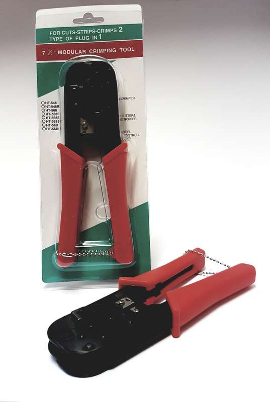 CRIMP TOOL RJ11/12/45 RATCHET