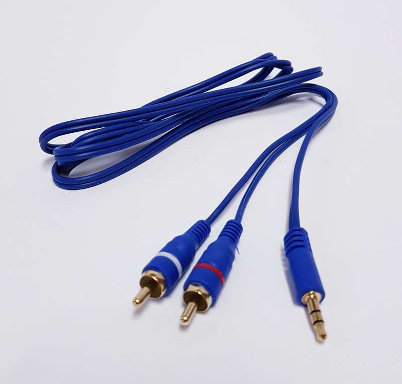 3.5mm Stereo Male to Dual RCA Male Audio Cable(3m)   Gold-Plated Connectors