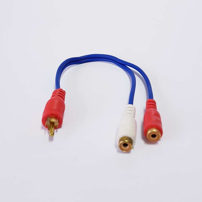 RCA SPLITTER (1M-2F)G/P THICK LONG CABLE