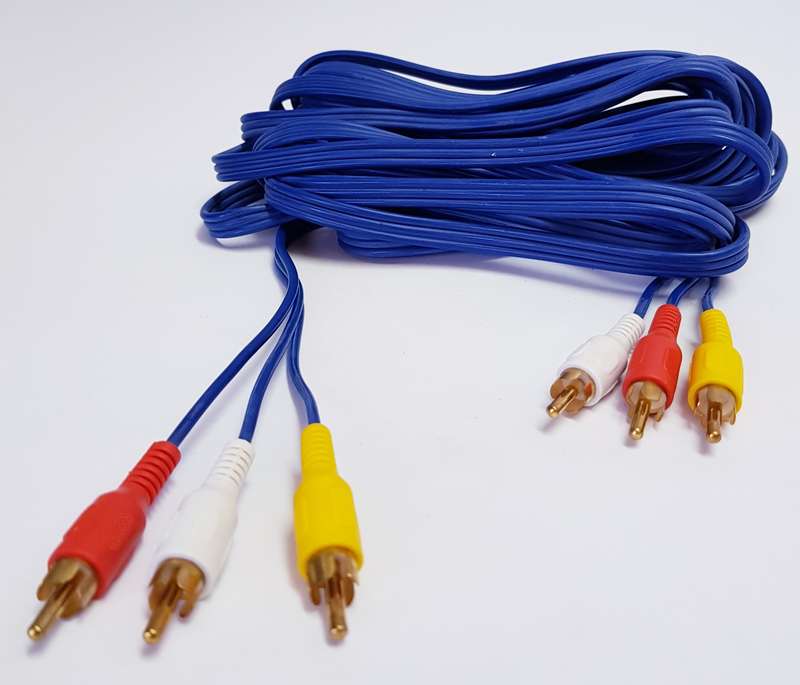 3 RCA - 3 RCA (4.5M) cable Gold plugs - RCA cable
