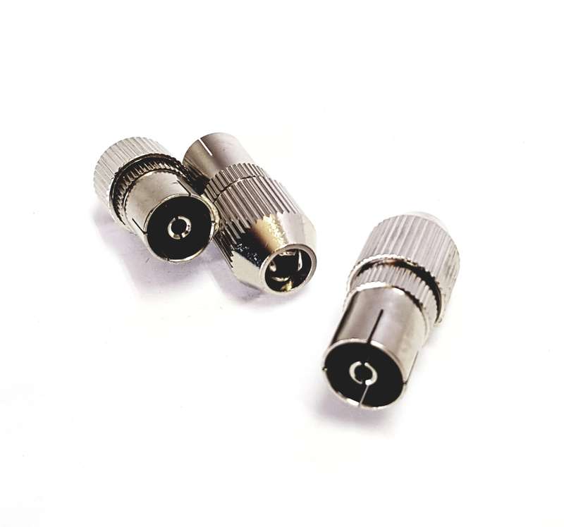 9.5mm Female Metal TV Aerial Socket - Metal Housing