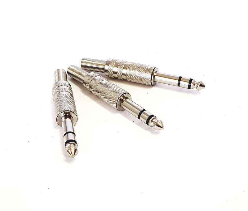 6.3mm STEREO PLUG METAL