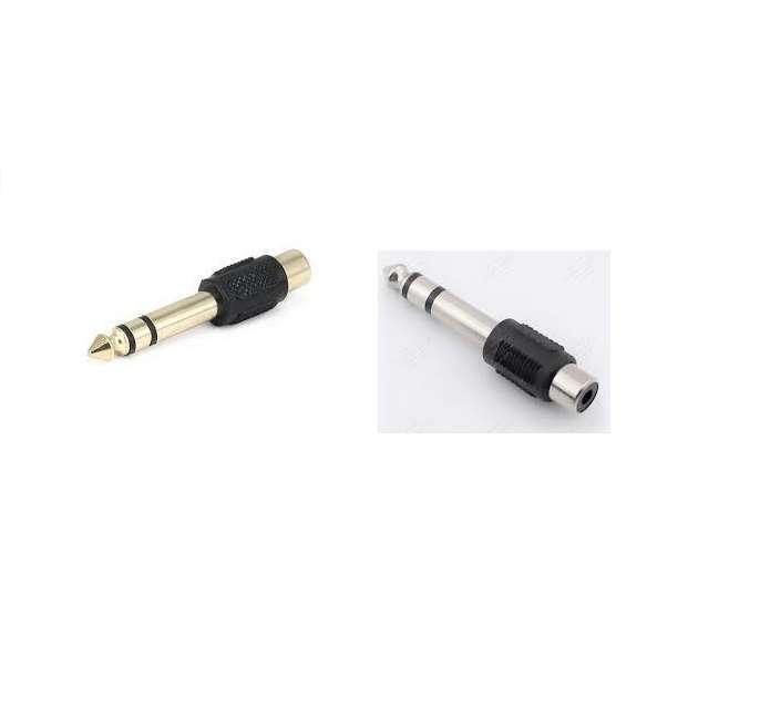 Adaptor 6.3mm STEREO (Male) - RCA (Female)