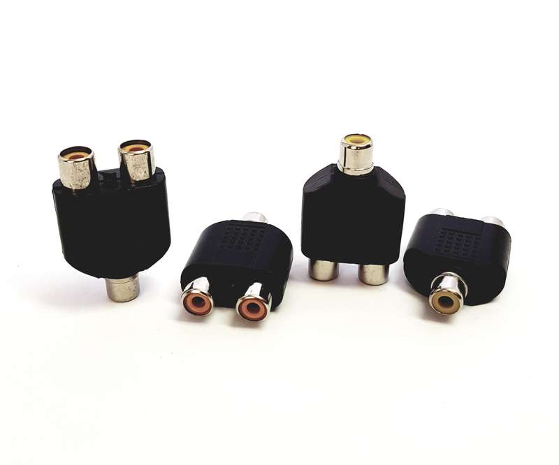 Adaptor RCA (Female) to 2 x RCA (Female)