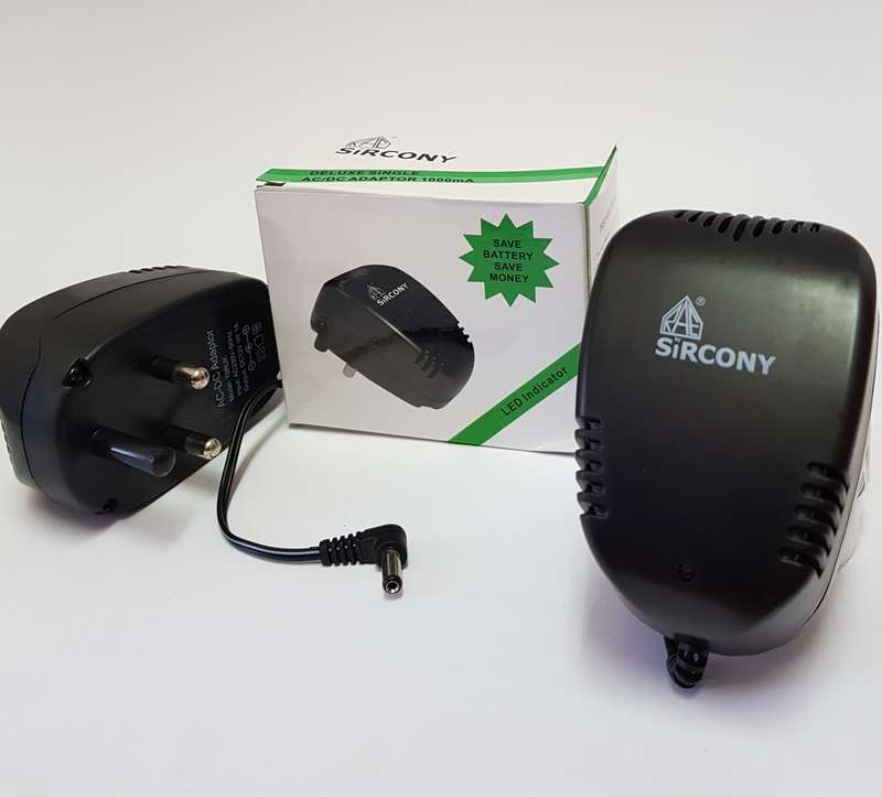 AC/DC adaptor power supply 1A (1000mA) OUTPUT VOLTAGE REGULATED to 12V