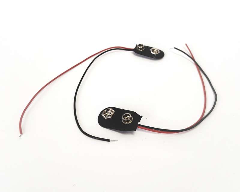9V BATTERY SNAP TO WIRE 4pcs