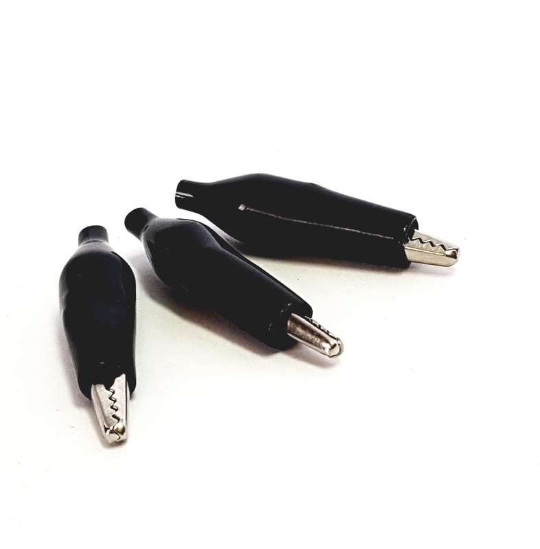 35MM ALLIGATOR CLIP BLACK (6PCS)