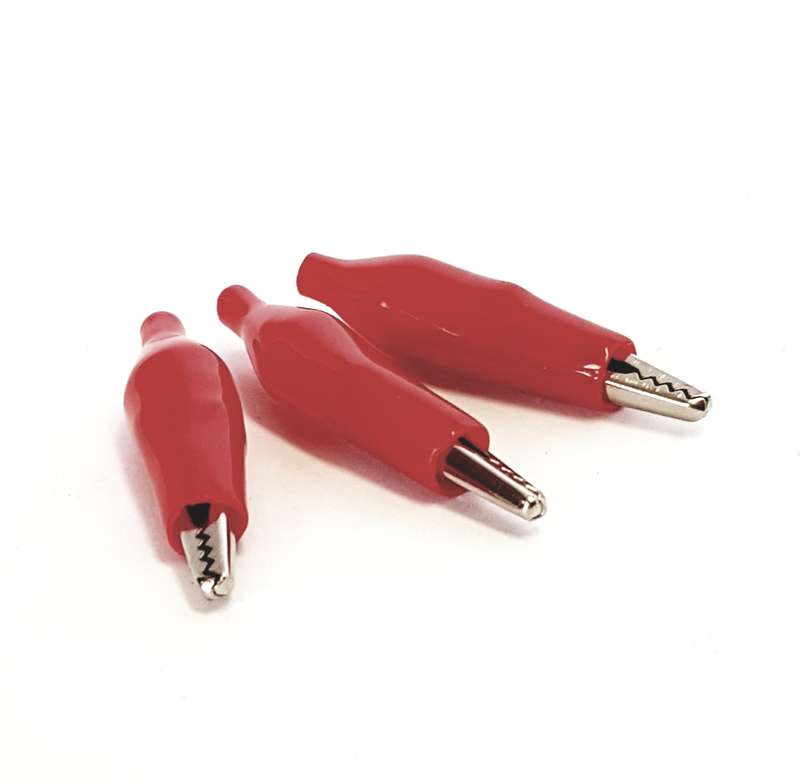 35MM ALLIGATOR CLIP RED (6PCS)