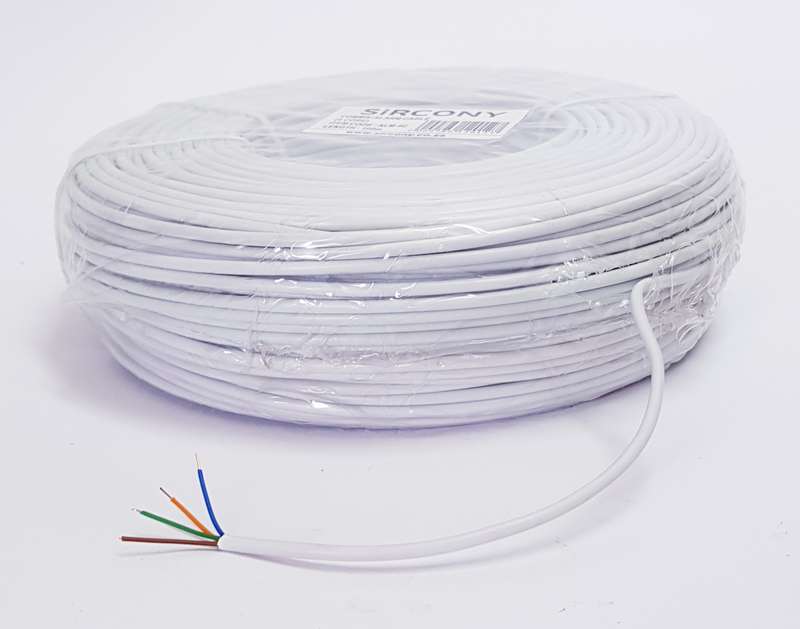 Alarm/ comms/ security CABLE 4core - WHITE (100M) STRANDED WIRE