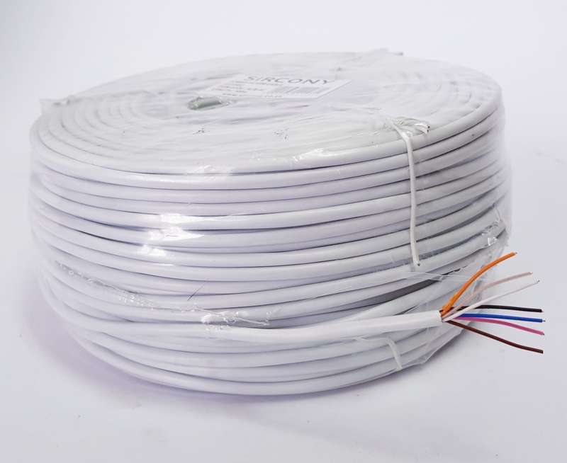 Alarm/ comms/ security CABLE 8core - WHITE (100M)