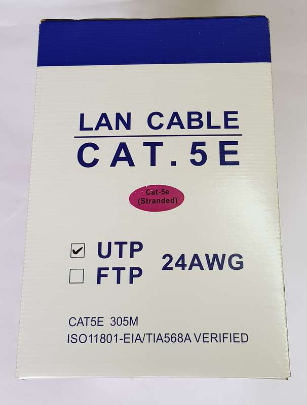 CAT 5E (305M)  NETWORK CABLE 8C STRANDED GREY COLOUR