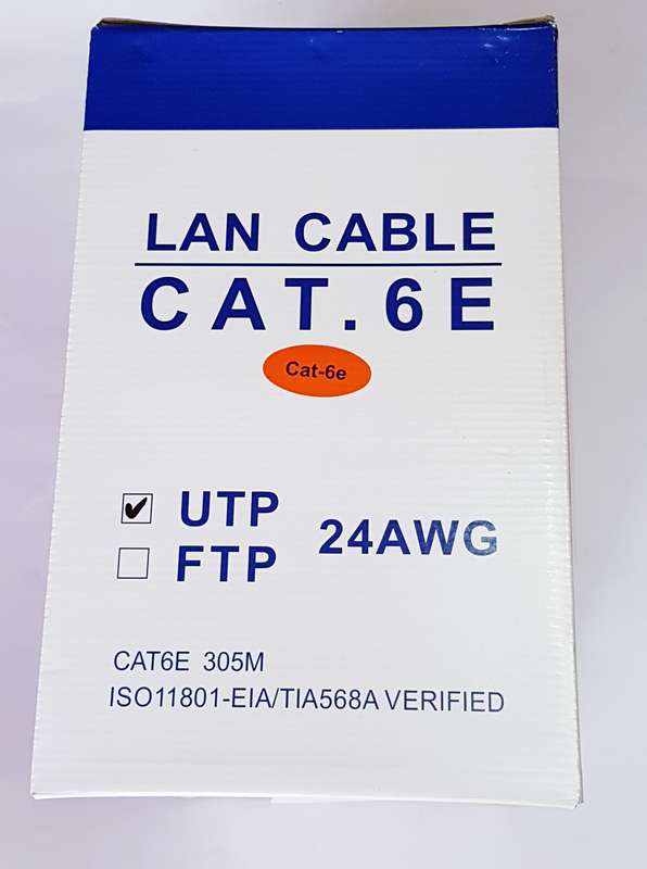CAT 6 NETWORK CABLE 8C (305M) GREY SOLID
