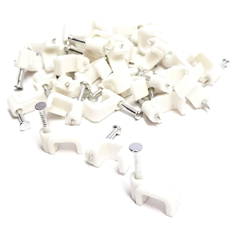 CABLE CLIP - 10mm SQUARE 100 PACK