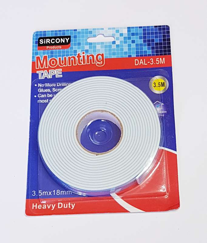 DOUBLE SIDED TAPE 3.5MX18MM ALL PURPOSE