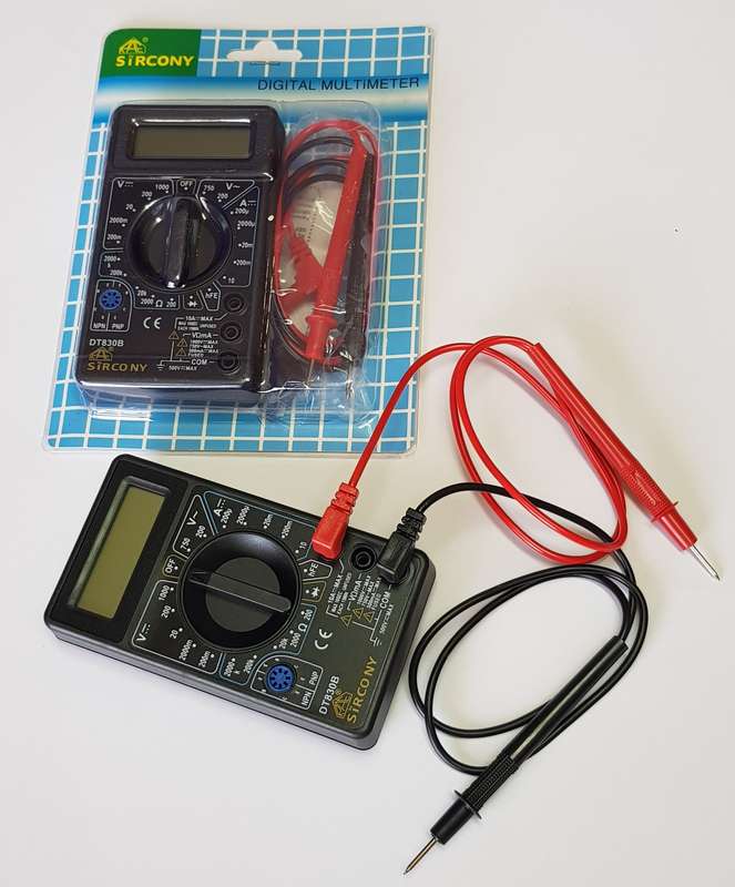 DIGITAL MULTIMETER - DT830B (batteries NOT included)