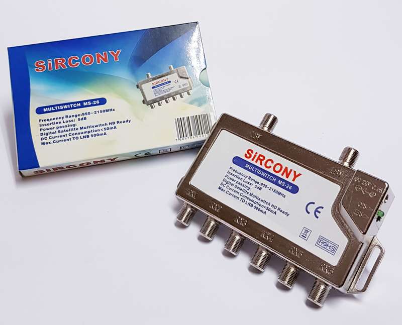 DSTV 6way MULTISWITCH (Die cast)