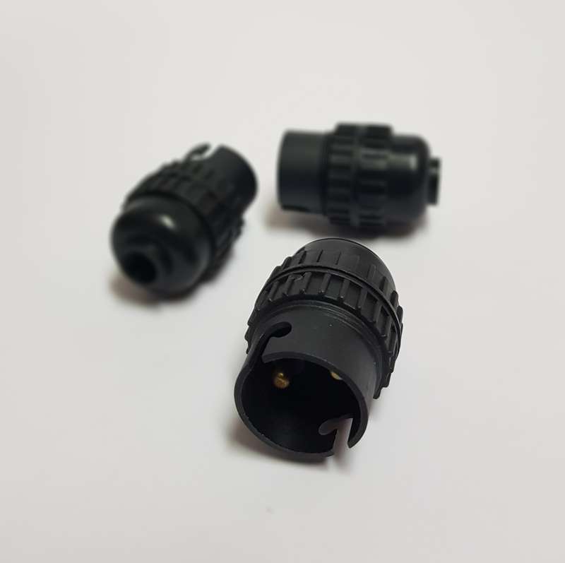 LAMPHOLDER B22 CORDGRIP - BLACK