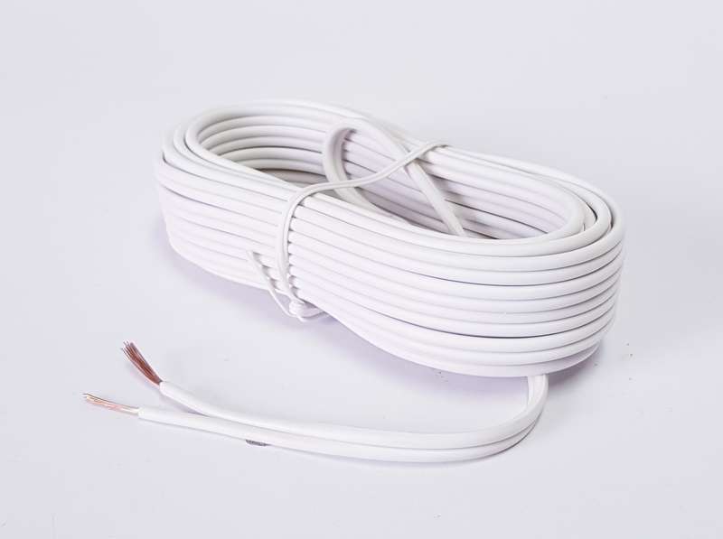 SPEAKER CABLE twin flex (4M) WHITE 0.5mm ripcord