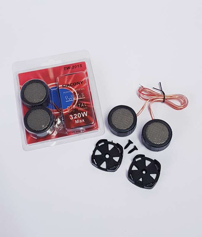 CAR TWEETER DOME TYPE SET (35mm) SILVER