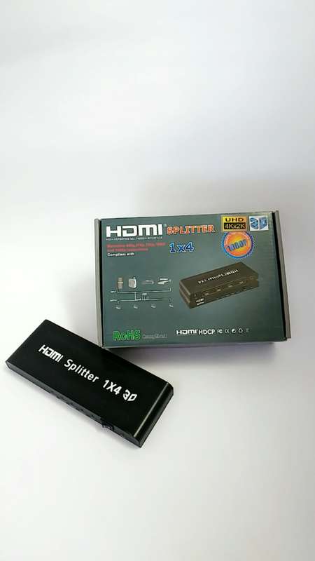 HDMI SPLITTER 1 IN 4 OUT - 4K - High quality METAL housing